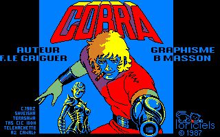 Mes refontes d'écrans-titres de jeux Amstrad CPC. Cobra_original