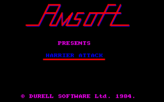 Mes refontes d'écrans-titres de jeux Amstrad CPC. HarrierAttack_original