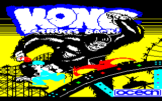 Mes refontes d'écrans-titres de jeux Amstrad CPC. KongsStrikesBack_original