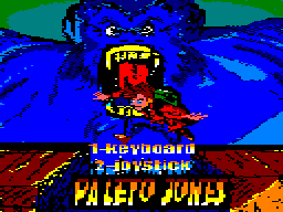 Mes refontes d'écrans-titres de jeux Amstrad CPC. PaletoJonesMenu_original