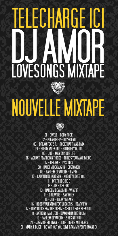 Dj Amor - Love songs Mixtape Lovesongsback