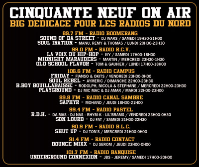 LE 59 SUR LA FM RADIO59