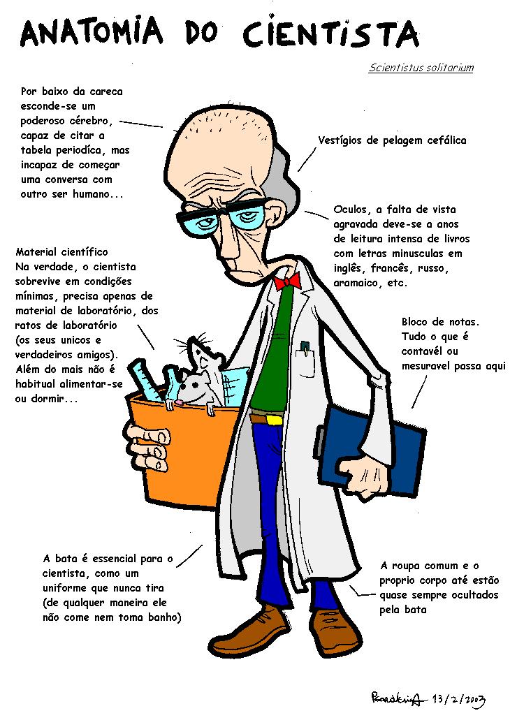 Anatomias (humor) Cientista