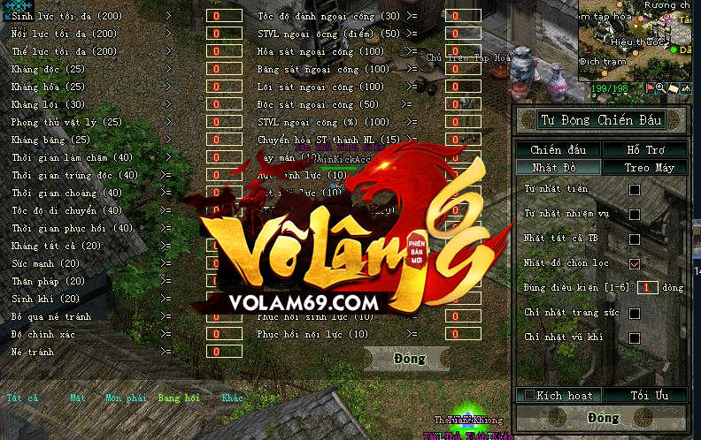 VoLam69.Com AutoInGame , Kim Phong làm chúa sơn lâm , cày XU free , đông người PK , không cần nạp OpenBeta 13h 10-9-2020 CmeHBJ