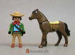 Playmobil dieren Th-horse2lbrnsadbkt