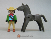 Playmobil dieren Th-horsedarkbrn