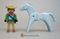 Playmobil dieren Th-horsegrey