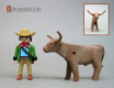 Playmobil dieren Th-longhornbullbrn