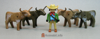 Playmobil dieren Th-longhorns