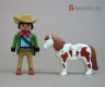 Playmobil dieren Th-ponywhtchestspotstail