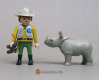 Playmobil dieren Th-rhinobaby