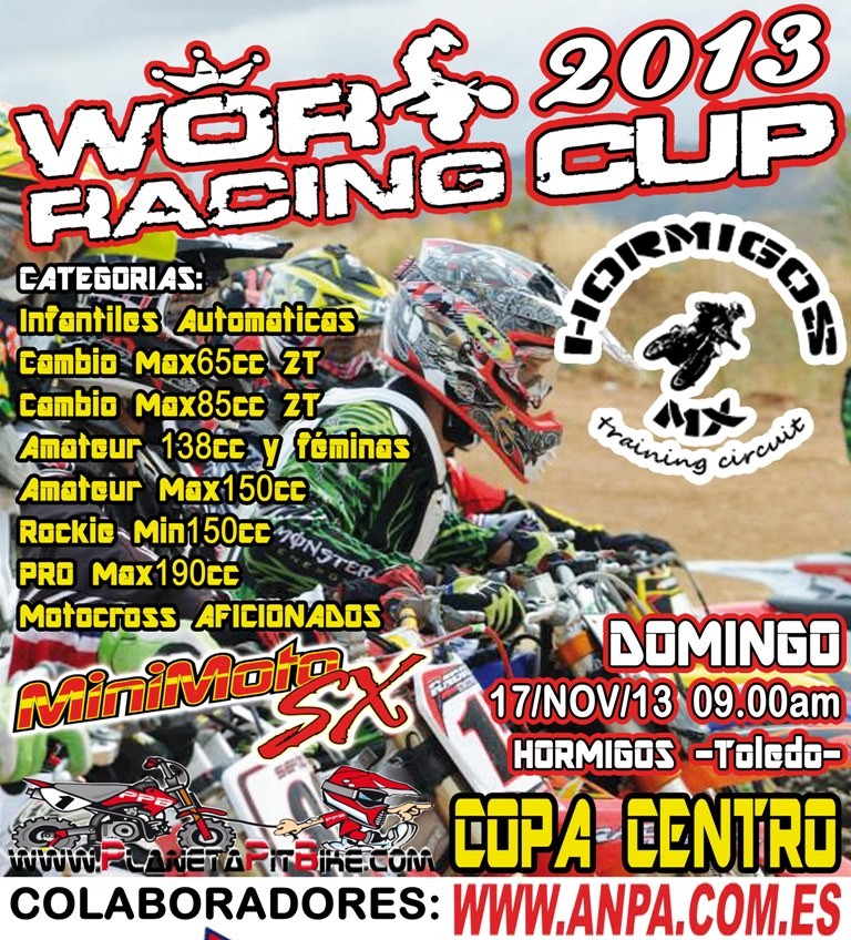 7ª Prueba COPA Centro MOTOCROSS y PITCROSS WOR-Racing -HORMIGOS- 1382990634-cartel_hormigos_2013