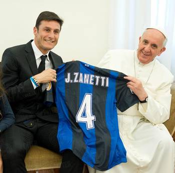 Inter: Zanetti ricevuto da Papa Francesco 74dc18e9fbd583e5390a81b8c7fc0861