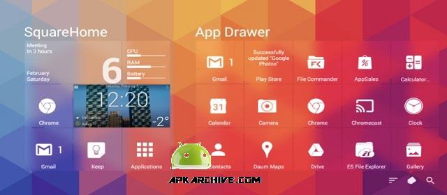 [Android Theme] SquareHome 2 Premium – phong cách Win 10 v1.1.1 APK LKl3iak