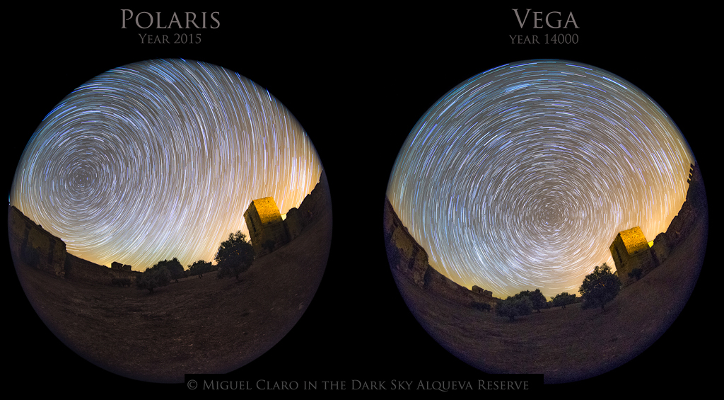 005 - APOD - SVIBANJ 2015. Precession-MC_Map_VEGA-POLARIS-Startrail_cscale1024