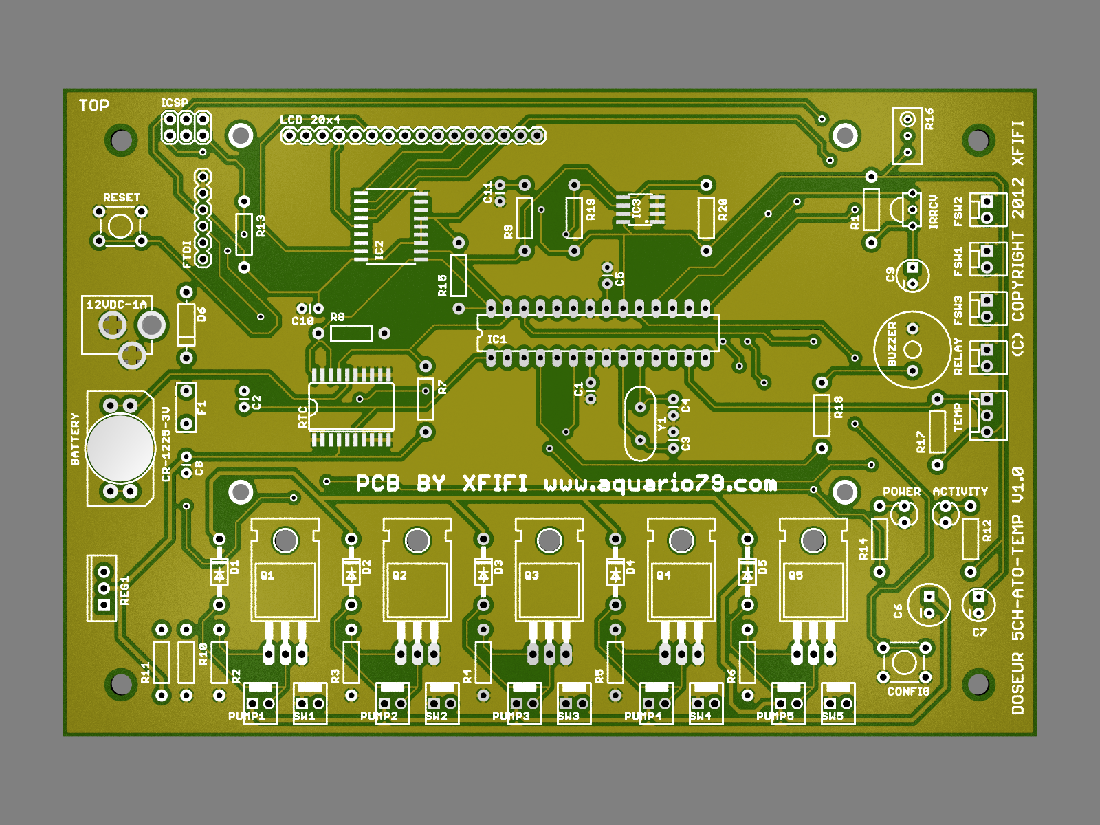 [PROTOTYPE] Doseur 5 pompes péristaltiques Doseur-5ch-Ato-v1.0_top