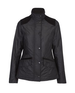 السيدات جاكيتات بربور 2014-Womens-Barbour-Isleham-Waxed-Jacket-Black