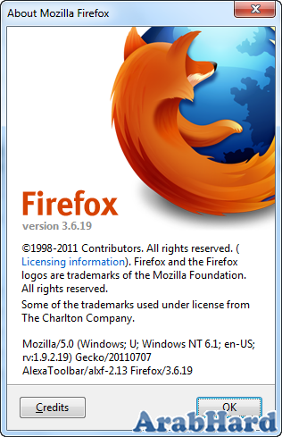 المتصفح العملاق " Mozilla Firefox 5.0.1 & Mozilla Firefox 3.6.19 " فى اخر تحديثاته  Read more: http://forums.arabhard.com/t11110.html#ixzz1Sqy1LrYZ Arabhard13102052722