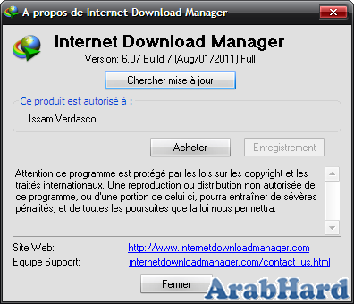 عملاق تحميل الملفات باقصى سرعة Internet Download Manager 6.07 Build 7 Arabhard13122279061