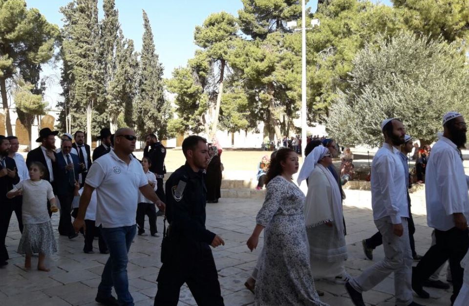 بالصور - مستوطنون يهود يدنسون المسجد الأقصى بلباس الصلاة 4