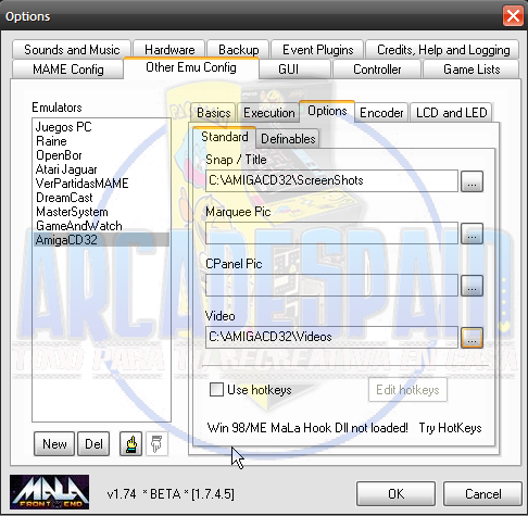 Configurar Amiga CD32 (usando Daemons Tool) en MALA CD32dt-17
