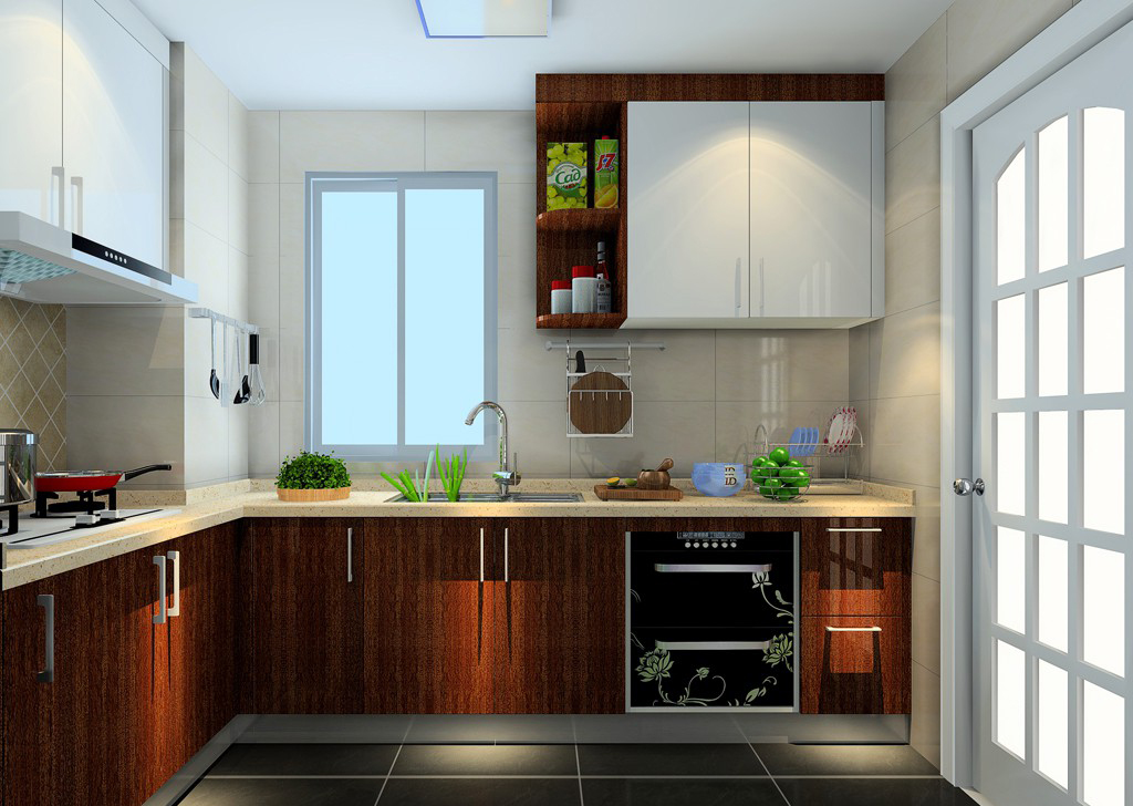 Tham khảo mẫu thiết kế nội thất phòng bếp cho căn hộ chung cư Phong-bep-nho-1