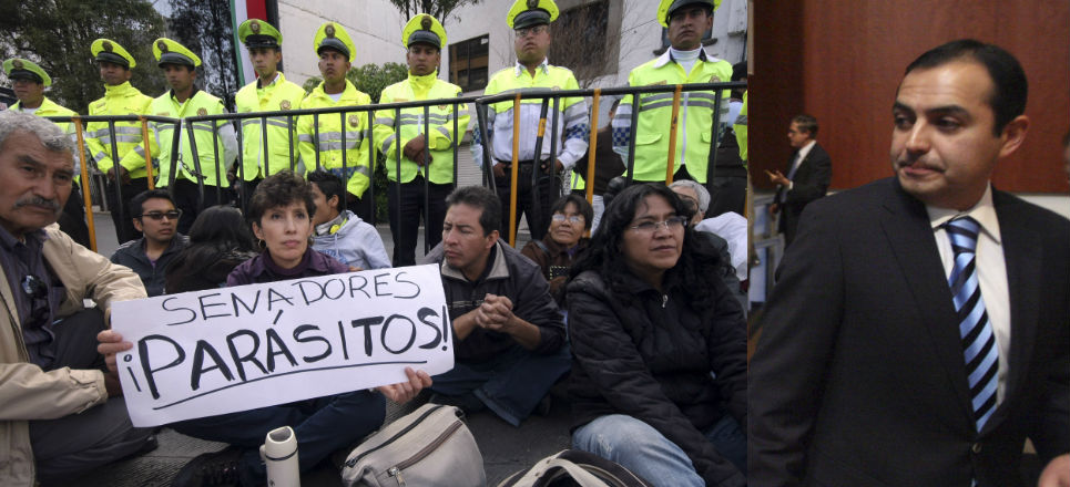 Senadores aprueban sedes alternas en caso de protestas Senadoprotestas