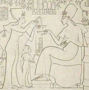 Visión de Akhenatón y Nefertiti en el año 1907 Akhenaten-Nefertiti-Prisse-d-Avennes-1878