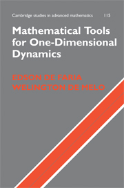 Mathematical Tools for One-Dimensional Dynamics 9780521888615