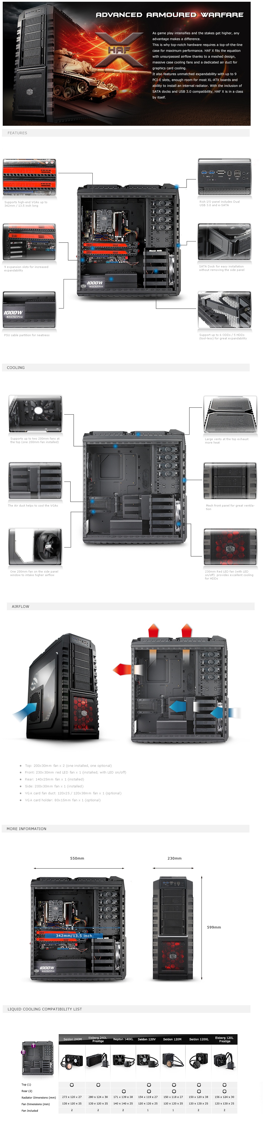 FS - Boitier Coolermaster HAF X (E-ATX full tower) HAF_X