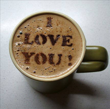 عبر عن نفسك بصوره - صفحة 12 Coffeestencil-i-love-you