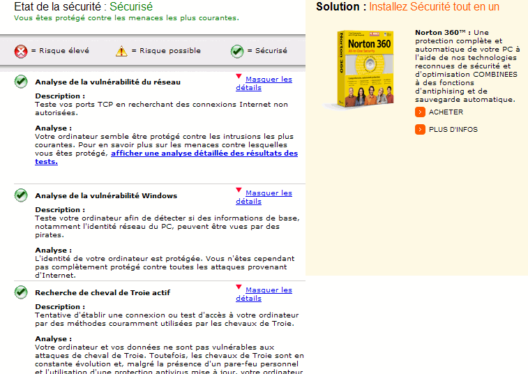 Bien protégé ? Testez les vulnérabilités de votre PC Symantec_2