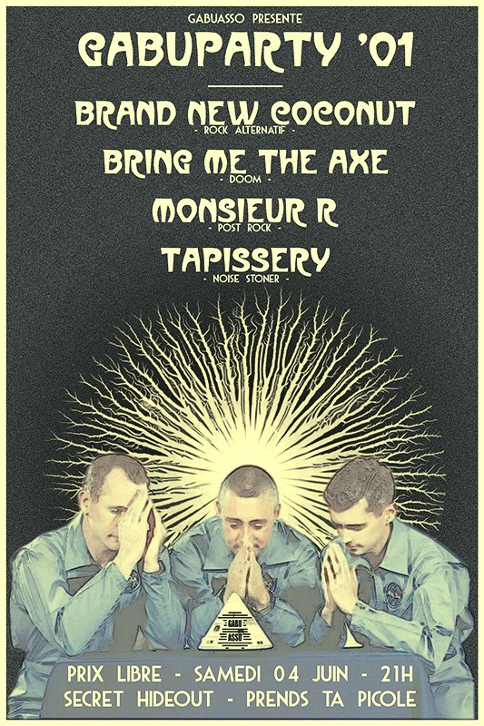 GABUPARTY '01 » BRAND NEW COCONUT + BRING ME THE AXE + MONSIEUR R + TAPISSERY le 04/06 20220604-concert