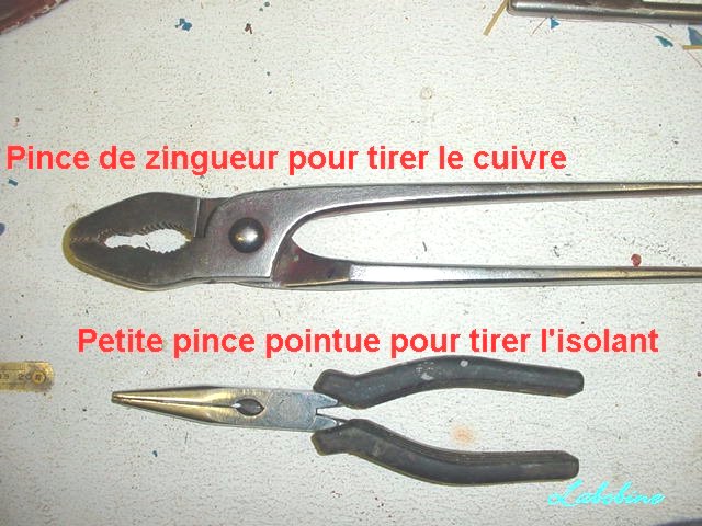 Réparation d'un moteur triphasé 1/2 R1_pinces