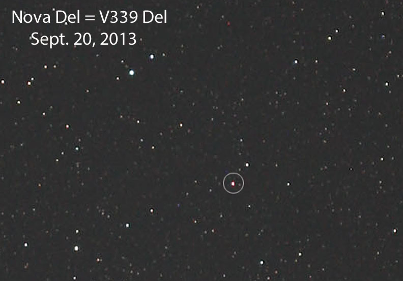 Aparece “Nueva Estrella” en el cielo: ¡ Visible a simple vista: una NOVA ! Detectan rayos gamma procedentes de la NOVA Delphini 2013 Nova-Del-red-best-Sept20_2013_edited-1