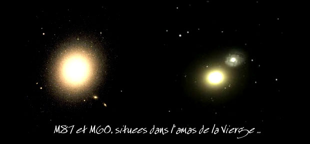 Astronomie - Introduction à l'astronomie et à l'astrophysique. M87%20et%20M60