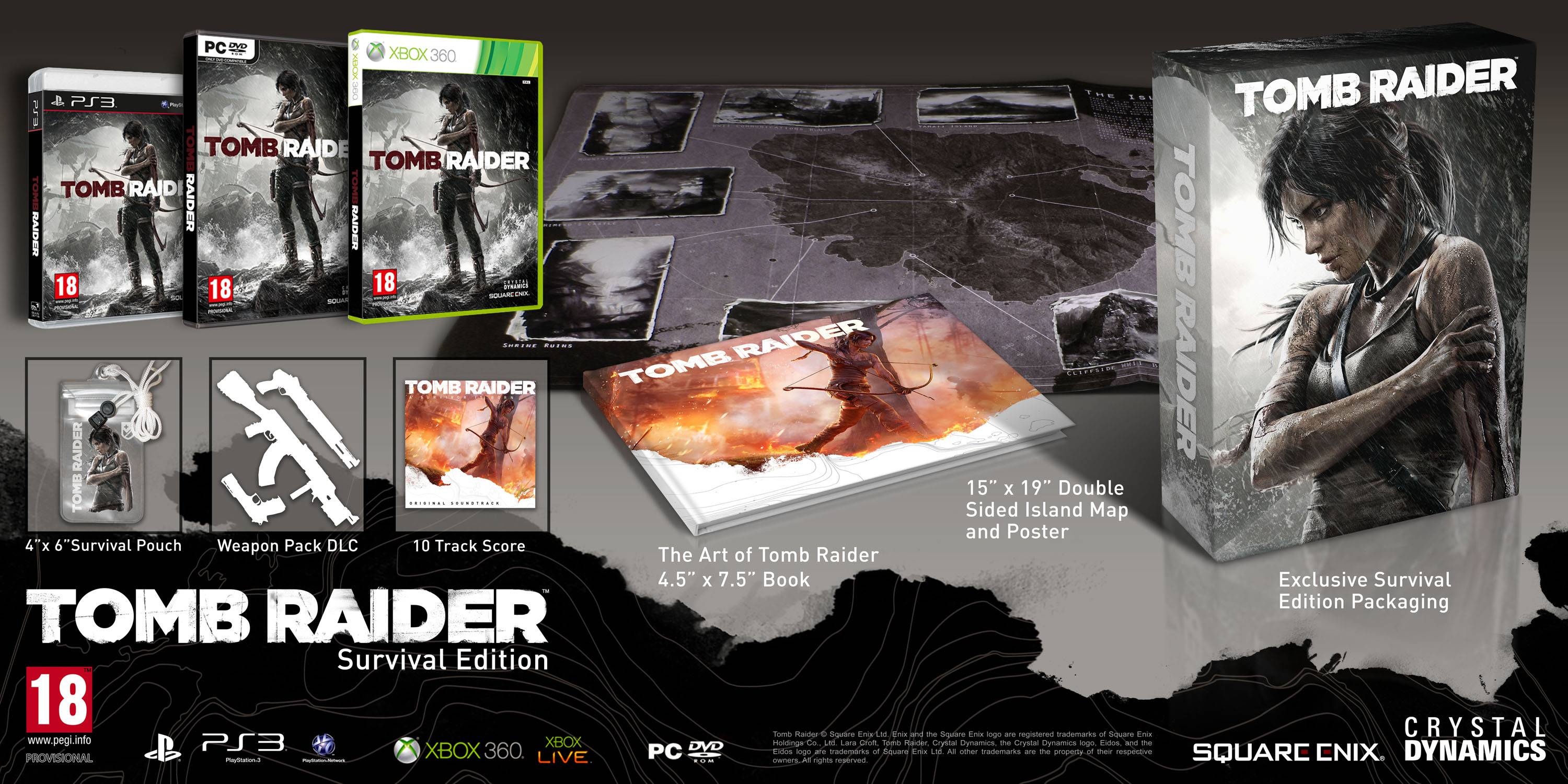 Square Enix revela las ediciones de colección para Tomb Raider Survival-Edition