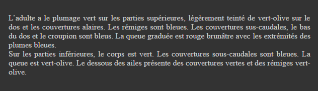 Les animaux (un peu de tout) Ara-militaire-de-bolivie-texte2