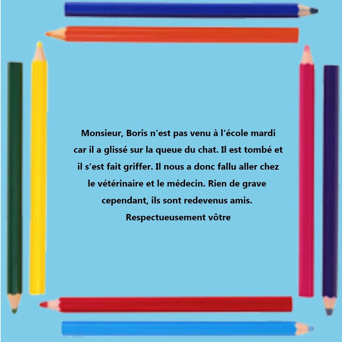 MOTS D'EXCUSE SCOLAIRES (HUMOUR) Mot21