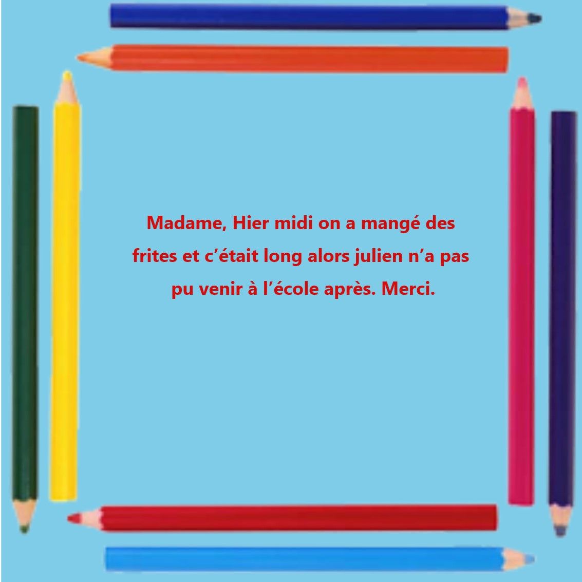 MOTS D'EXCUSE SCOLAIRES (HUMOUR) Mot23