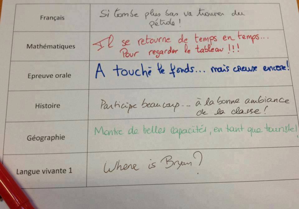 MOTS D'EXCUSE SCOLAIRES (HUMOUR) Profhumour