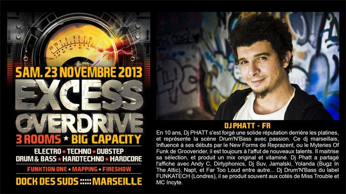 23/11/13-Excess Overdrive @ Marseille - 3ROOMS/ ELEC 20-Dj-Phat700x393t