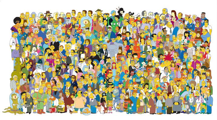 Homer,Marge,Bart,Lisa 6crxw2zc