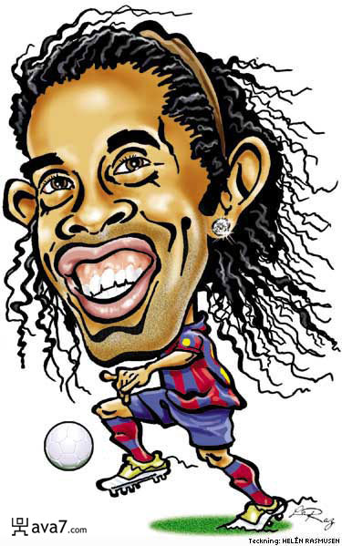 صور كاريكتير مضحكة Ronaldinho-caricature-24