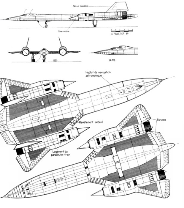 بعض الطائرات الحربية SR71n7M