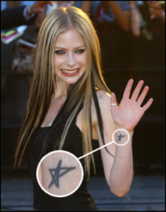 Avril Lavigne Tatoo6