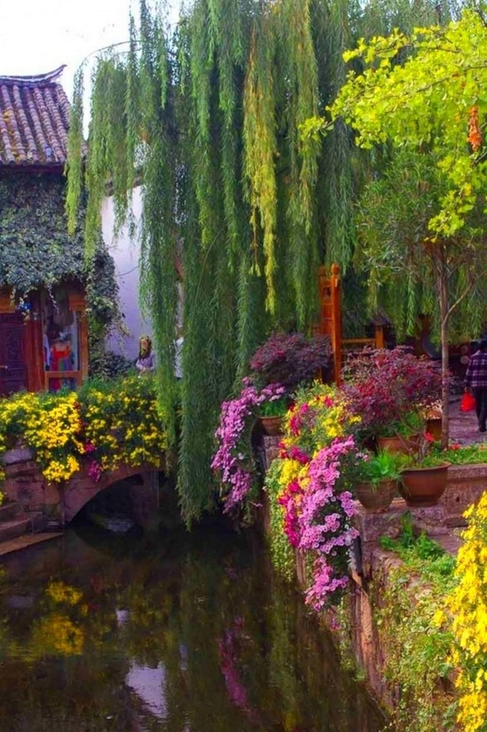 Weeping Willow Bridge, Yunnan, ChinaENDROIT - جسر شجرة الصفصاف يوننان - الصين Ea973e1f