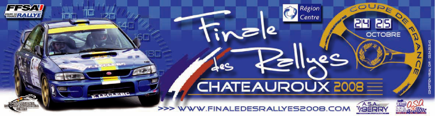 Finale des rallyes à Châteauroux les 24 et 25/10 Lienfinalerallye