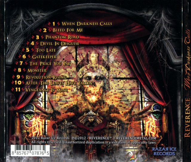 Reverence - When Darkness Calls (Digipak) (2012)  29108551KcI