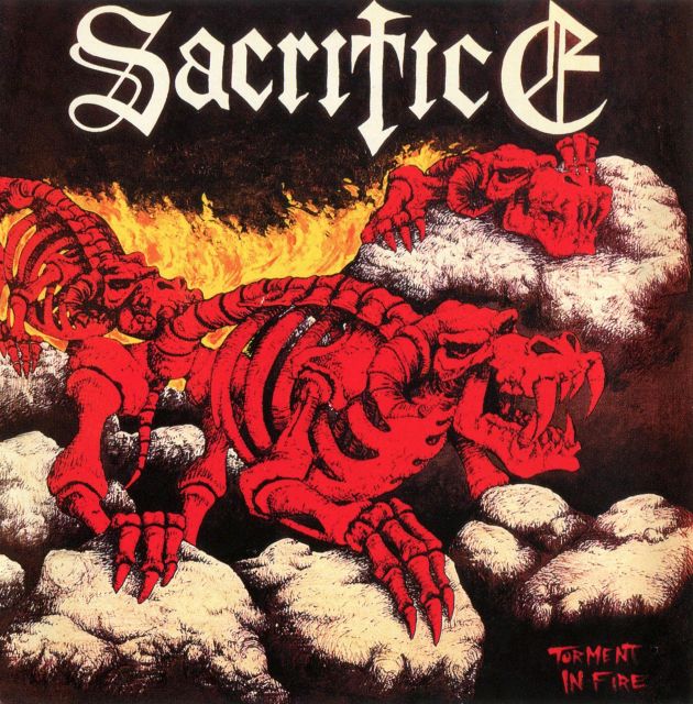 Sacrifice - Torment In Fire (1985) (Re-issue 1990)  36281156Kxf